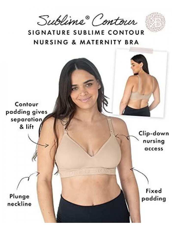 Bravely Signature Sublime Contour Maternity & Nursing Bra | Everyday Nursing T-Shirt Bra 