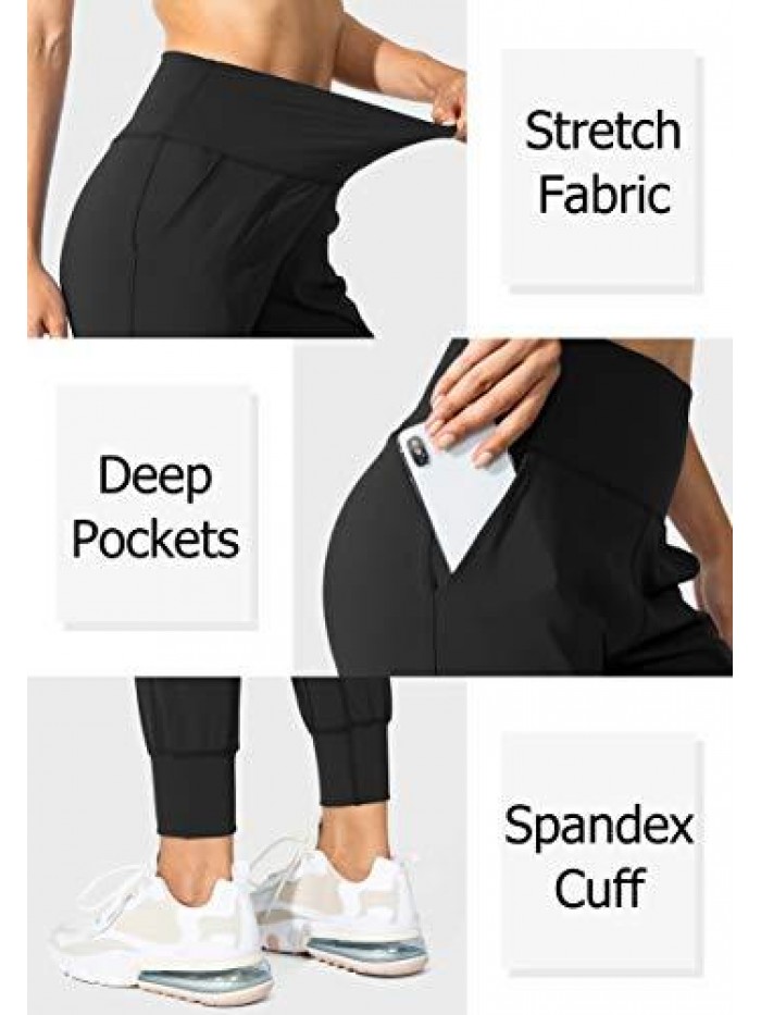 Gradual Women's Joggers High Waisted Yoga Pants with Pockets Loose Leggings for Women Workout, Athletic, Lounge 