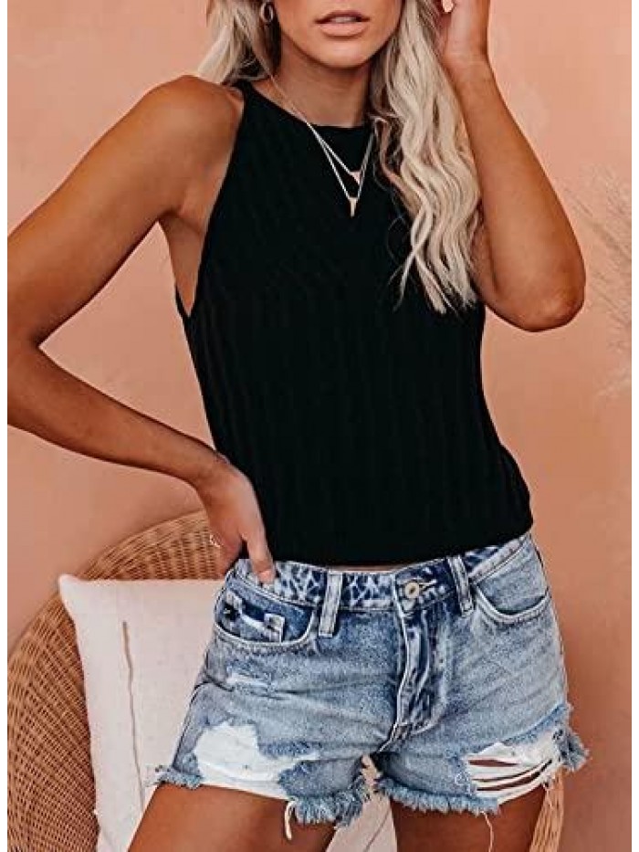 Womens Fashion Casual Tanks Summer Sexy V Neck Sleeveless Shirts Color Block Blouses Loose Cute Camis Tops 