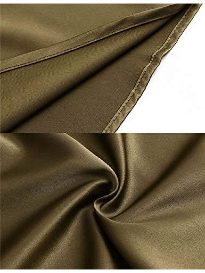 Silk Spaghetti Strap Camisole Sexy Adjustable Satin Slip Soft Vest Tank Top for Women 