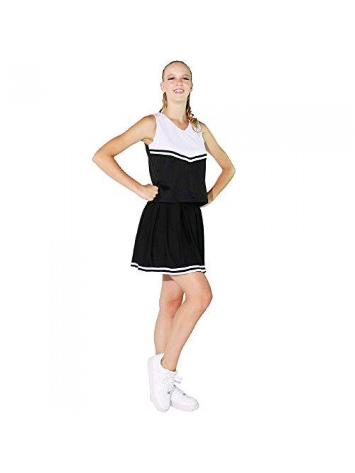 Womens Knit Pleat Cheerlearding Uniform Skirt 