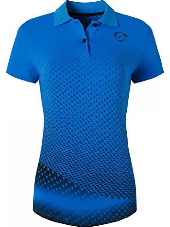 Women's Outdoor Sport Dry Fit Short Sleeves Polo Tee Poloshirt Tshirt T-Shirt Golf Tennis SWT251 