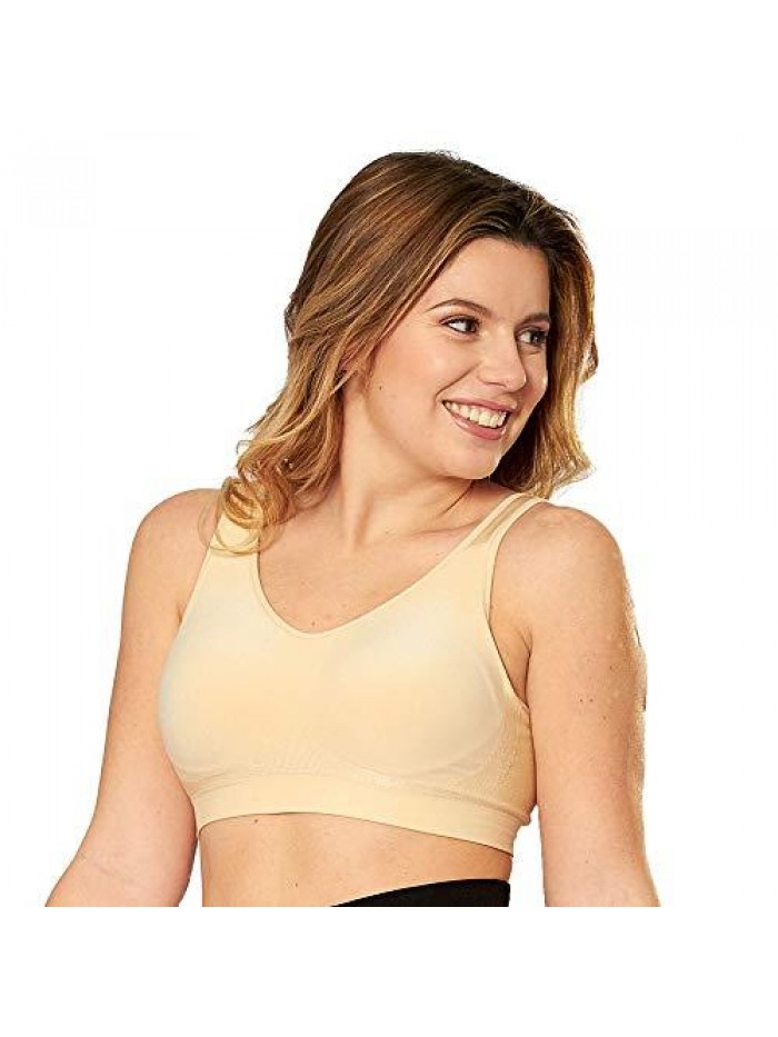 Compression Wirefree High Support Bra for Women Small to Plus Size Everyday Wear, Exercise and Offers Back Support 