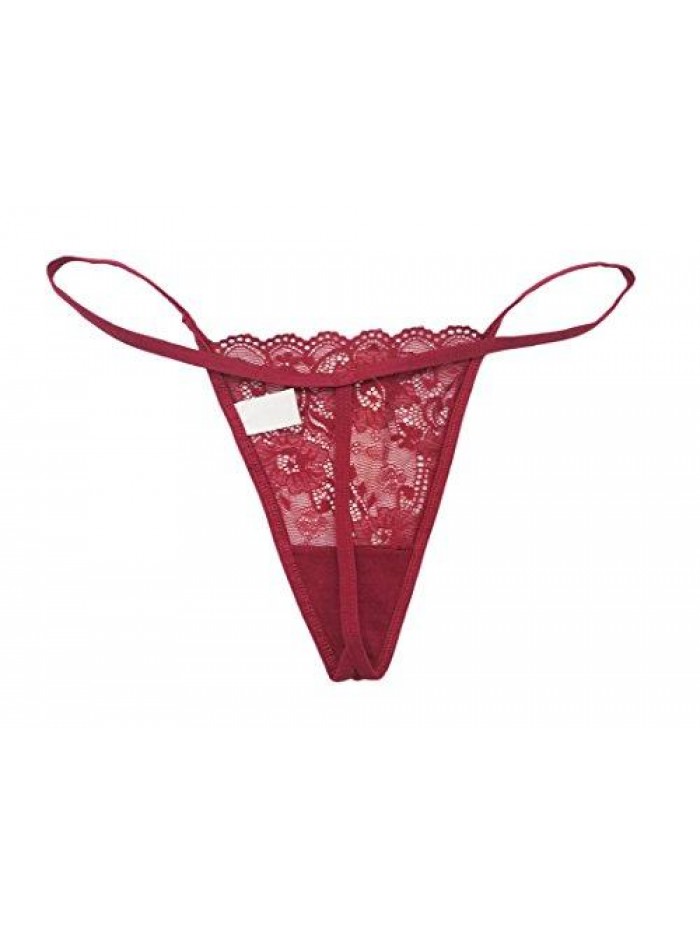 Pack Sexy Floral Lace G-String Thong Panties L266 