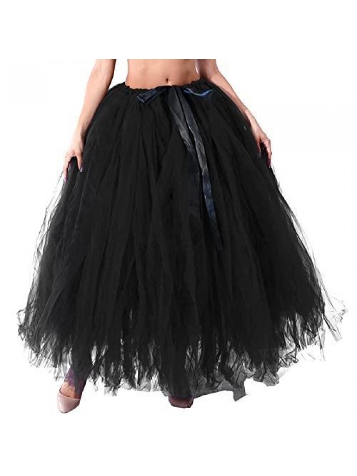 Tulle Tutu Long Skirts Wedding Party Cocktail Prom Mesh Maxi Dress Bandage Detachable Skirt 
