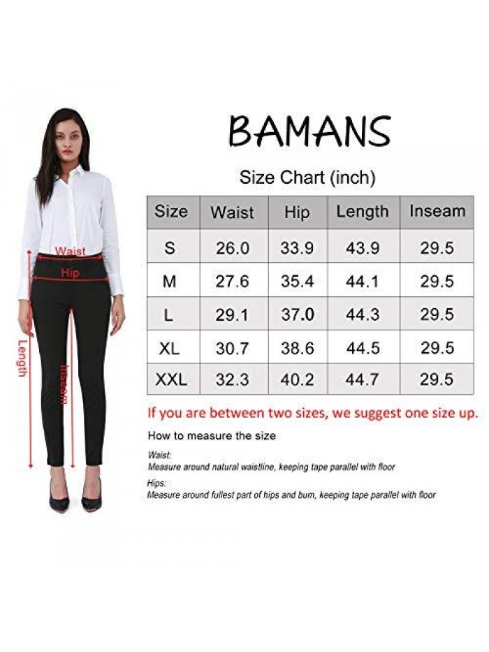 Dress Pants for Women Business Casual Stretch Skinny Work Pants with Pockets 