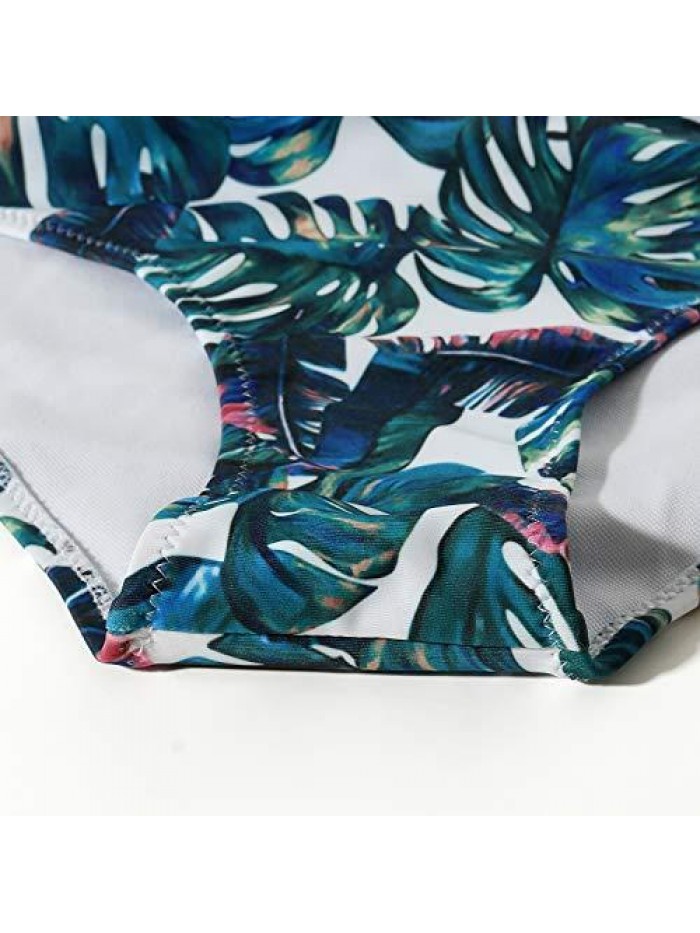 Women's High Waisted Bandage Bikini Set Wrap Two Piece Push Up Swimsuits 