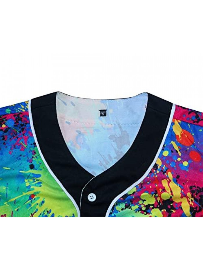 Jersey Tie-Dye Printed for 80s 90s Theme Birthday Party 