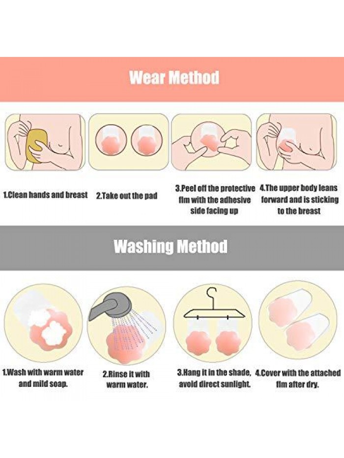 Bra for Breast Lift Pasties Nipple Covers Invisible Silicone Adhesive Bra Petals Stick on Bra 