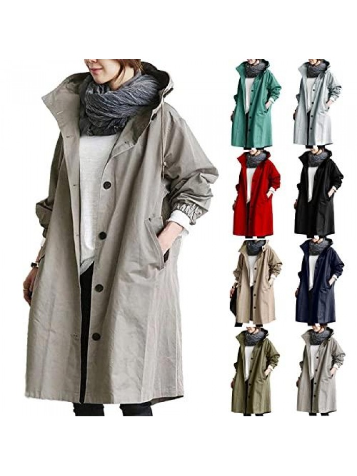 Winter Long Cardigan Coats Elegant Comfortable Windproof Jackets Outwear Loose Casual Zipper Hoodie Overcoats 