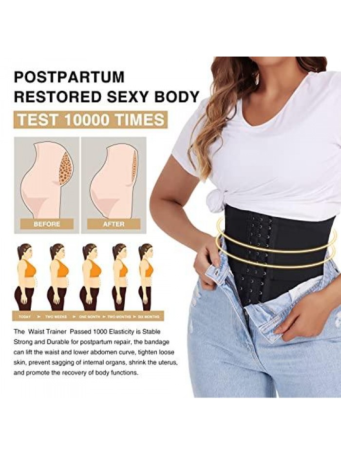 Waist Trainer for Women Underbust Latex Three-Stage Corsets Cincher Under Clothes Invisible Hourglass Body Shaper 