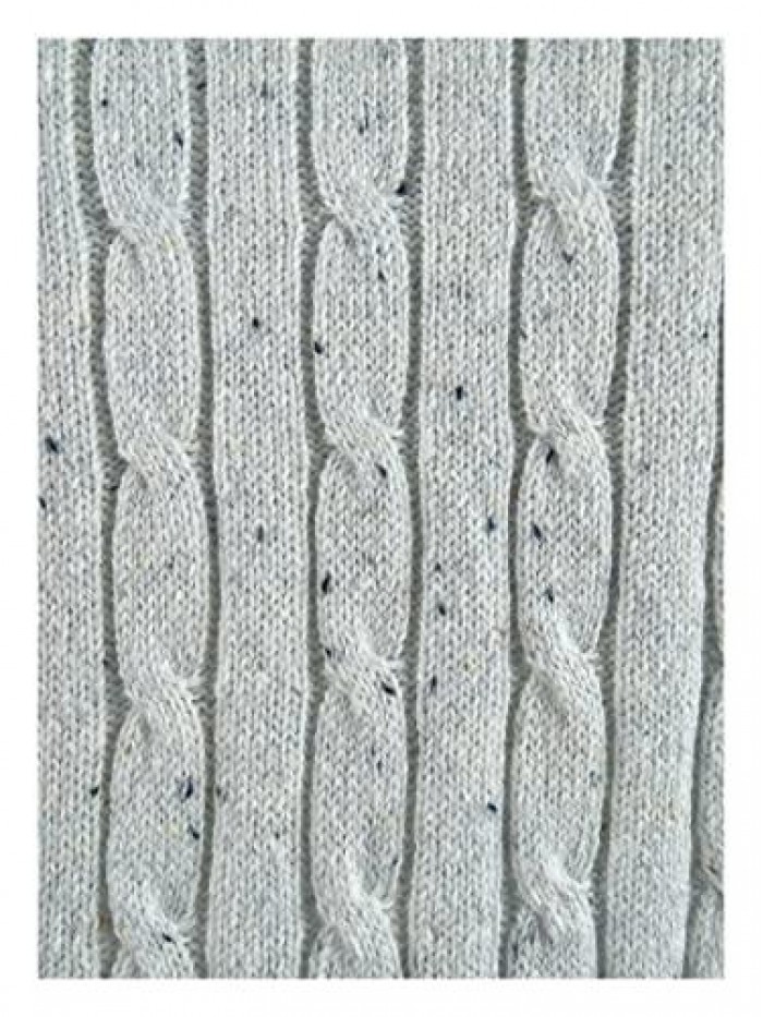 Scott Womens Cable Knit Heathered Pullover Top 