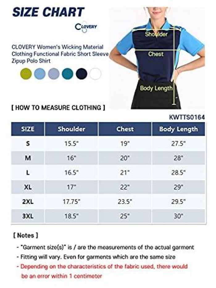Women's Active Wear Short Sleeve Zipup Polo Shirt 