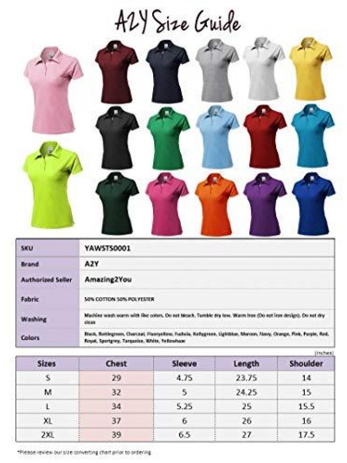 Women's Basic Casual Essentials 4-Button Junior-Fit PK Cotton Pique Polo Shirt 