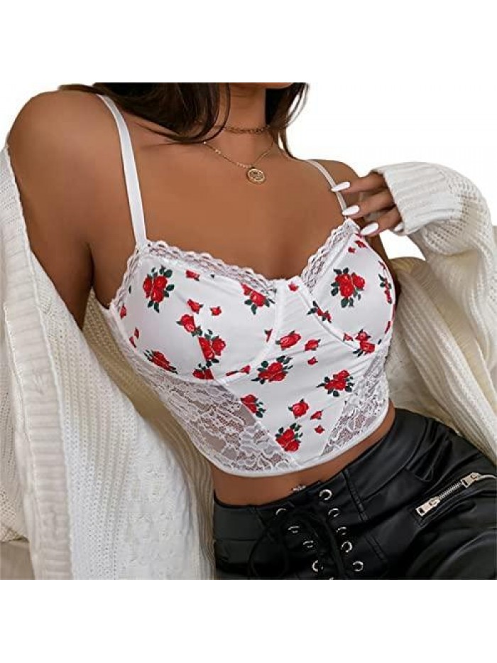 Sexy Corset Crop Top Y2k Bustier Backless Tank Top Lace Up Strap Cami Vest E-Girl Solid Color Streetwear 