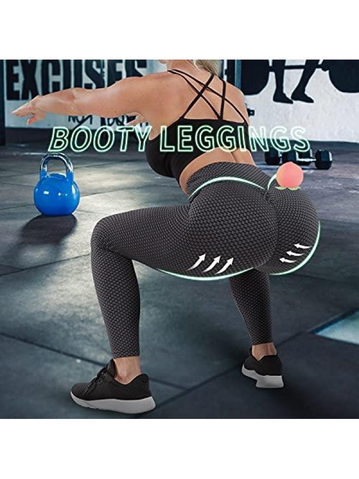 TIK Tok Leggings,Butt Lifting Leggings Yoga Pants Scrunch Booty Workout Leggings for Women 