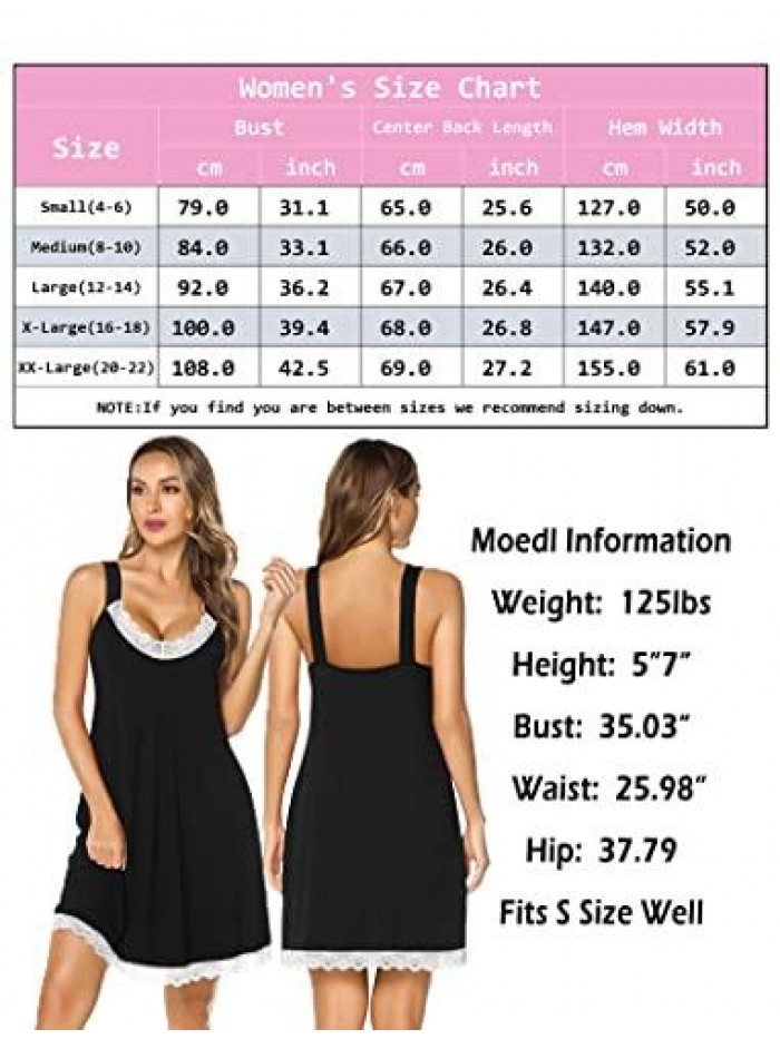 Nightgowns For Women Sexy Pajamas Dress Full Slip Lace Lingerie Babydoll S-XXL 
