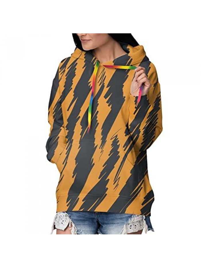 Skin Yellow Women'S Pullover Hoodie Loose Fit Ultra Soft Fleece Hooded Sweatshirt With Pockets Large 