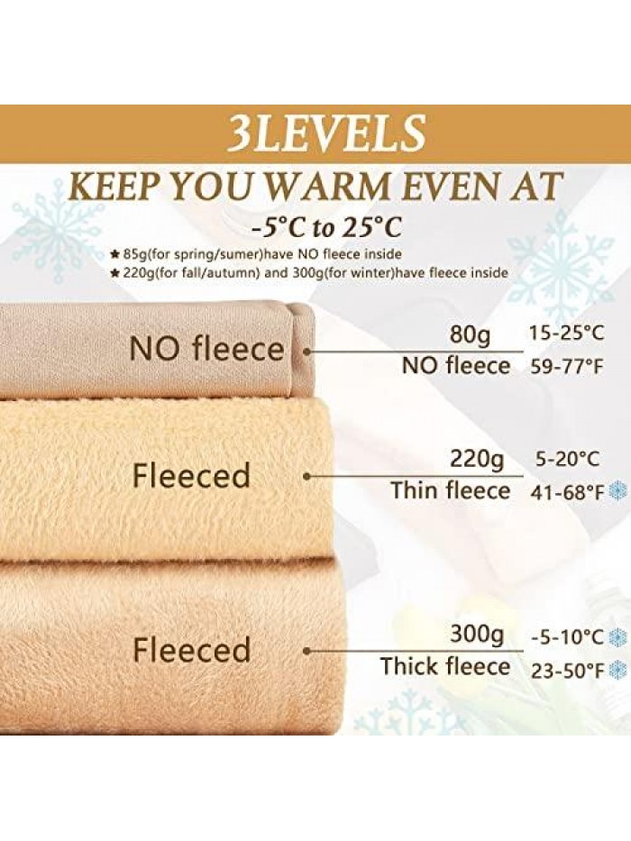 Women Warm Tights 2 Pairs Fake Translucent Winter Tights Fleece Lined Pantyhose Leggings Solid Colored Opaque Hosiery