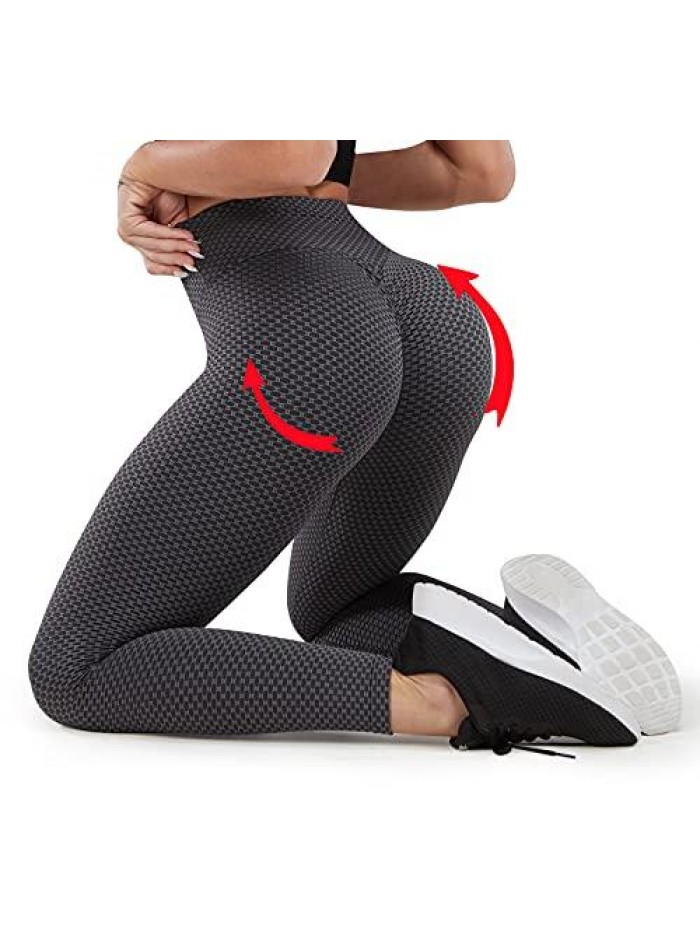 TIK Tok Leggings,Butt Lifting Leggings Yoga Pants Scrunch Booty Workout Leggings for Women 