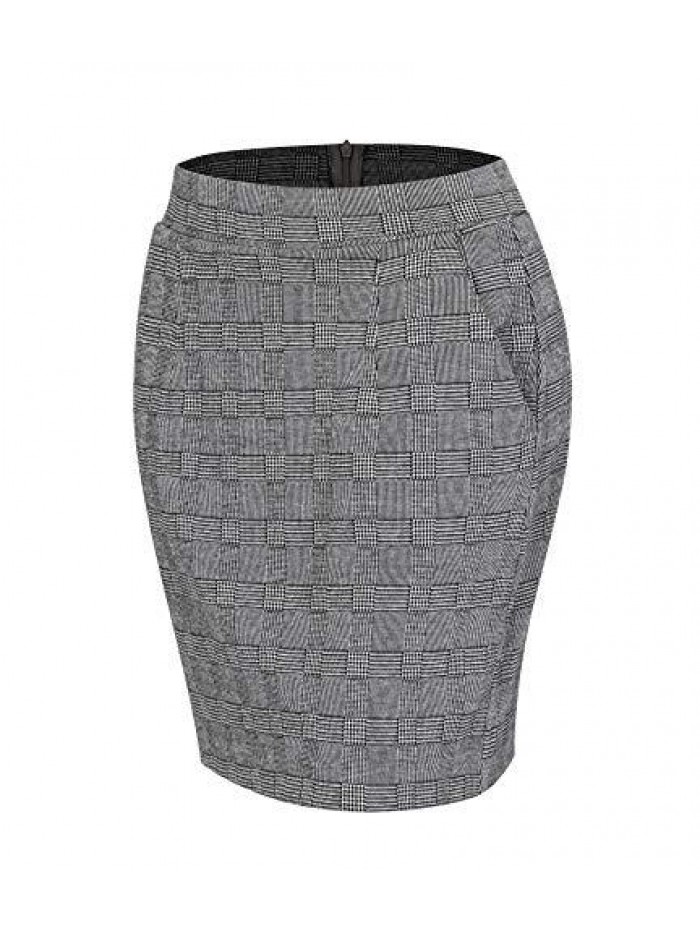 J Womens Ruffle Hem high Waist A Line Mini Skirts with Pockets 
