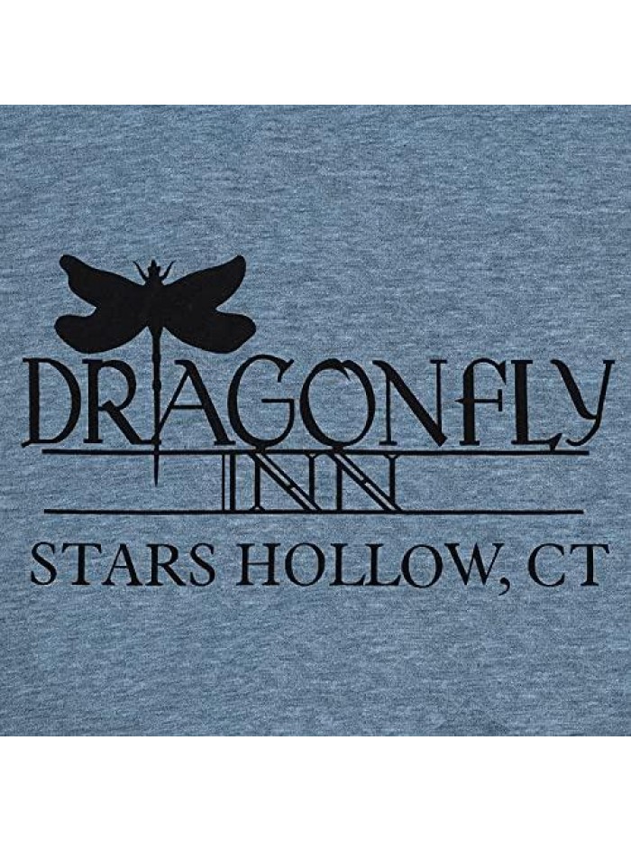 Inn Stars Hollow Shirt for Women Gilmore Girls T-Shirt Funny Dragonfly Graphic Printed Short Sleeve Tee Tops 