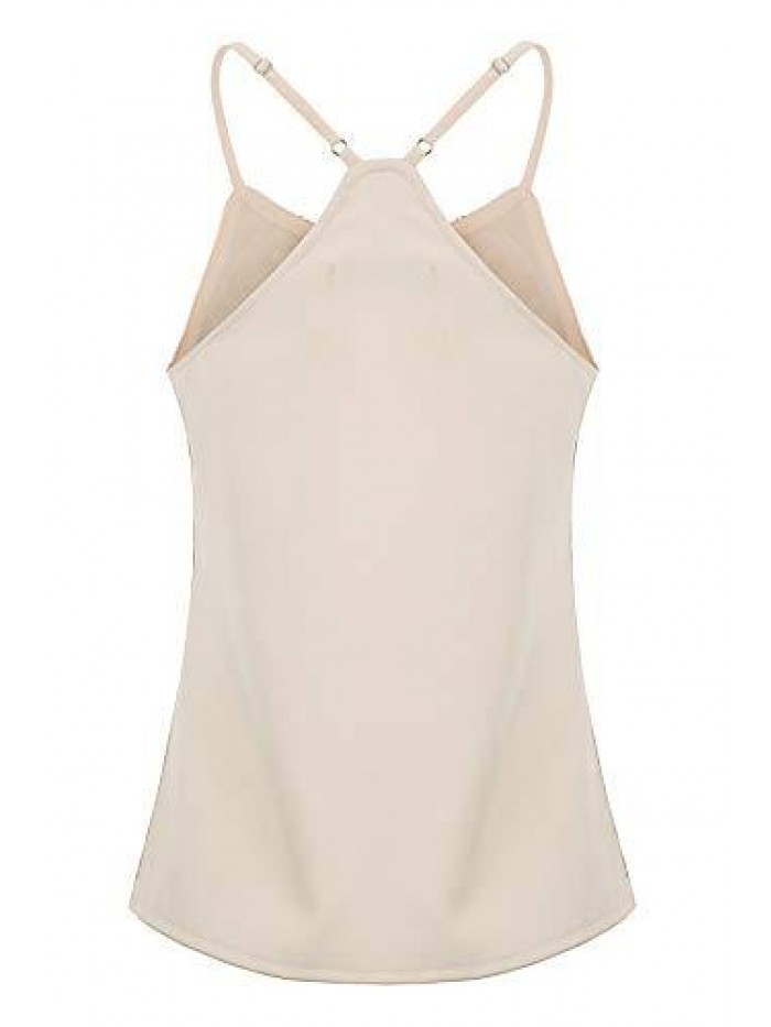 KARIN Women's Sleeveless Sparkle Shimmer Camisole Vest Sequin Tank Tops 
