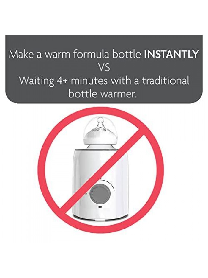 Brezza Instant Warmer Advanced with LED Nightlight. Dispenses Warm Water 24/7 to Make Warm Formula Bottle. No More Waiting for Regular Bottle Warmer. 3 Temperatures. 