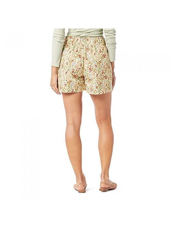 by Levi Strauss & Co. Gold Label Women's Pull On Casual Elastic Waist Short (Standard and Plus) 