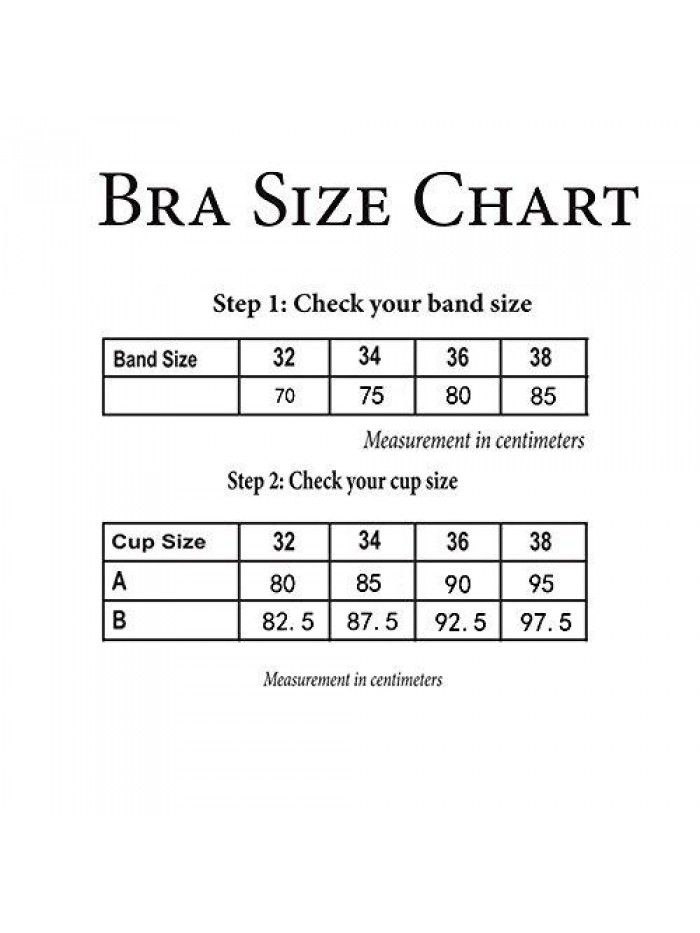 Add Two Cups Bras Brassiere for Women Push Up Padded Unlined 