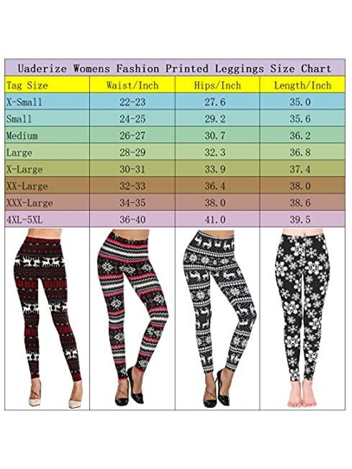 Womens Ultra Soft Brushed Valentine Day Leggings Pants Ankle Length S-5XL 