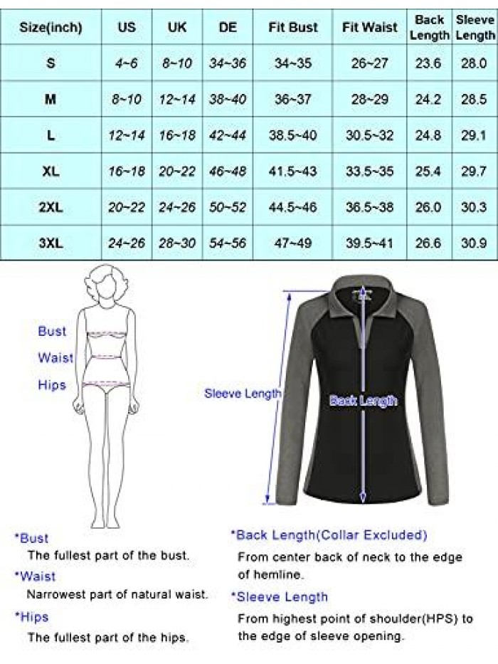 SMITH Women's Sports Moisture-Wicking Polo Shirt Quick Dry T-Shirt Tops 