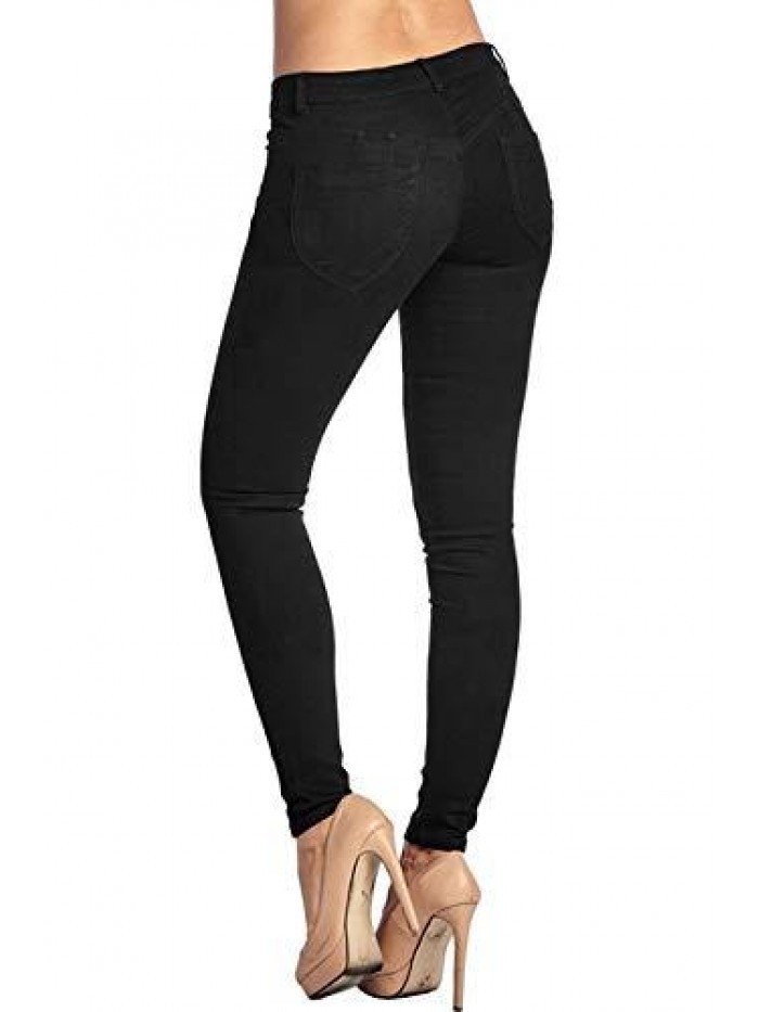 2LUV Women's Trendy Skinny 5 Pocket Stretch Uniform Pants