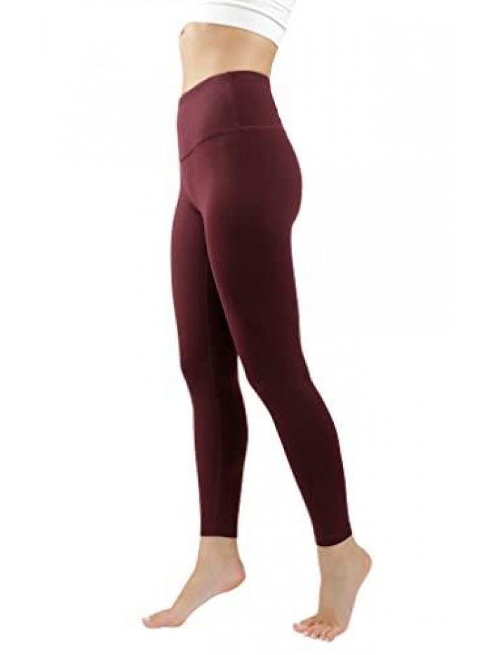 Degree By Reflex Ankle Length High Waist Power Flex Leggings - 7/8 Tummy Control Yoga Pants 