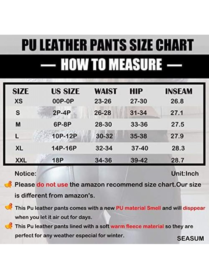 Women's Faux Leather Leggings Pants PU Elastic Shaping Hip Push Up Black Sexy Stretchy High Waisted Tights 
