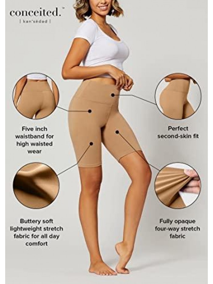Buttery Soft High Waisted Leggings for Women - Full Length, Capri Length and Shorts - Reg and Plus Size - 5
