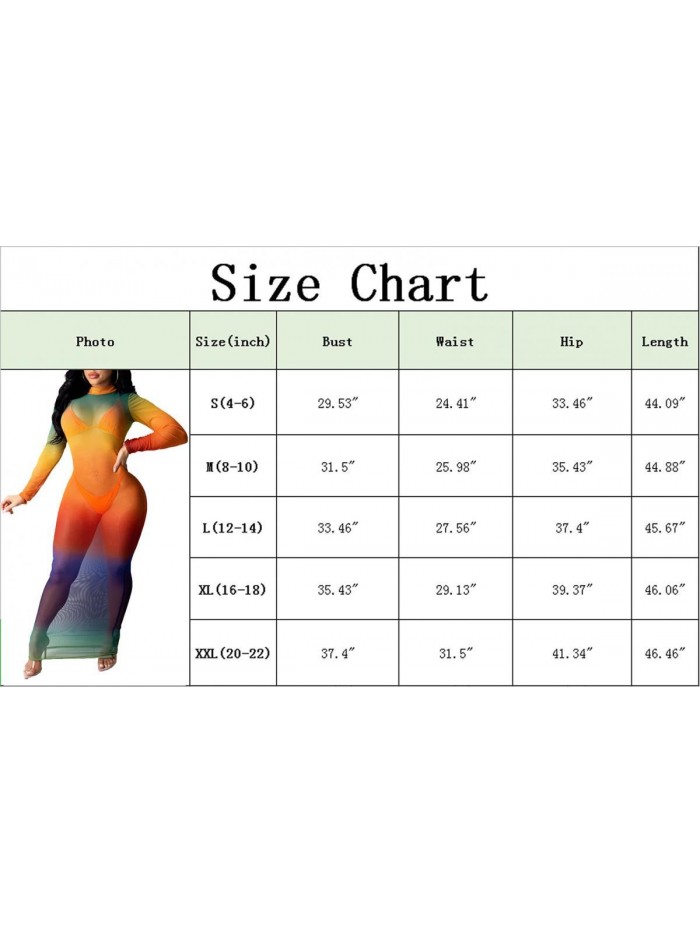 Sexy Sheer Mesh Dress Bodycon See Through Long Sleeve Beach Swimsuit Cover Up 