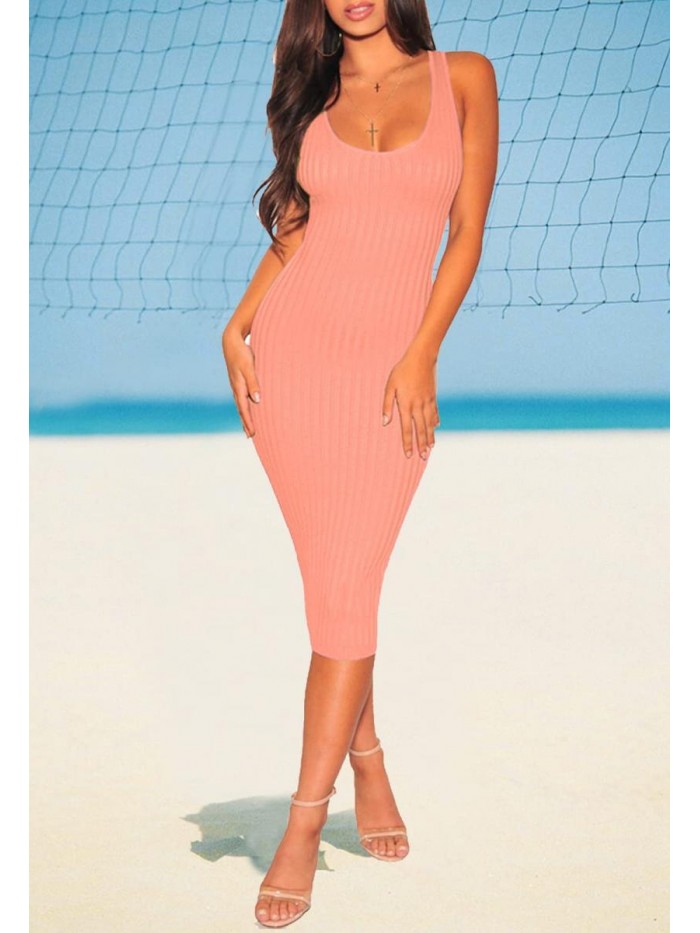 ZERMOM Women's Cover Up Dress Sheer Mesh See Through Long Sleeve Bodycon Beach Maxi Dress for Swimwear