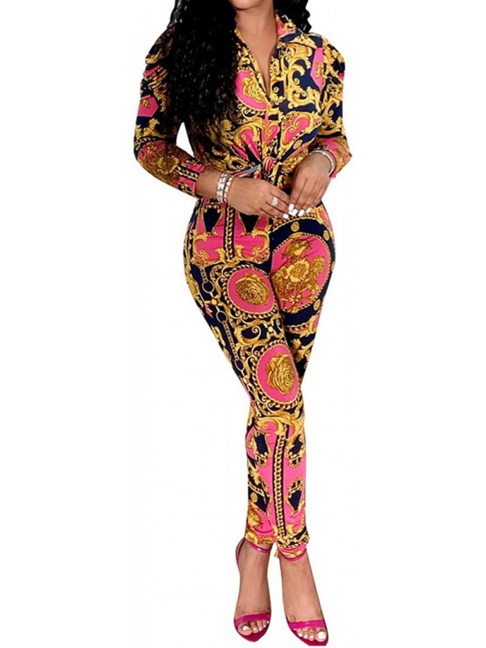 Piece Outfits for Women Long Sleeve Top Long Pants Sets Sexy Ladies Clubwear 