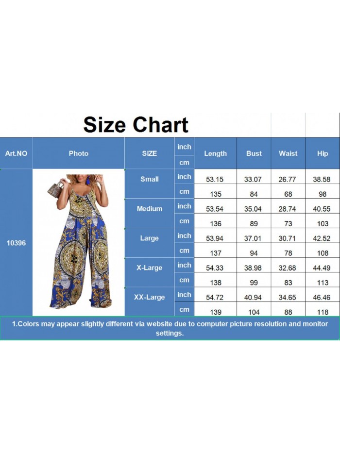 Leg Jumpsuits for Women Dressy Summer Casual Long Pants Sleeveless Rompers Sexy Floral Print Jumpsuit with Pocket 