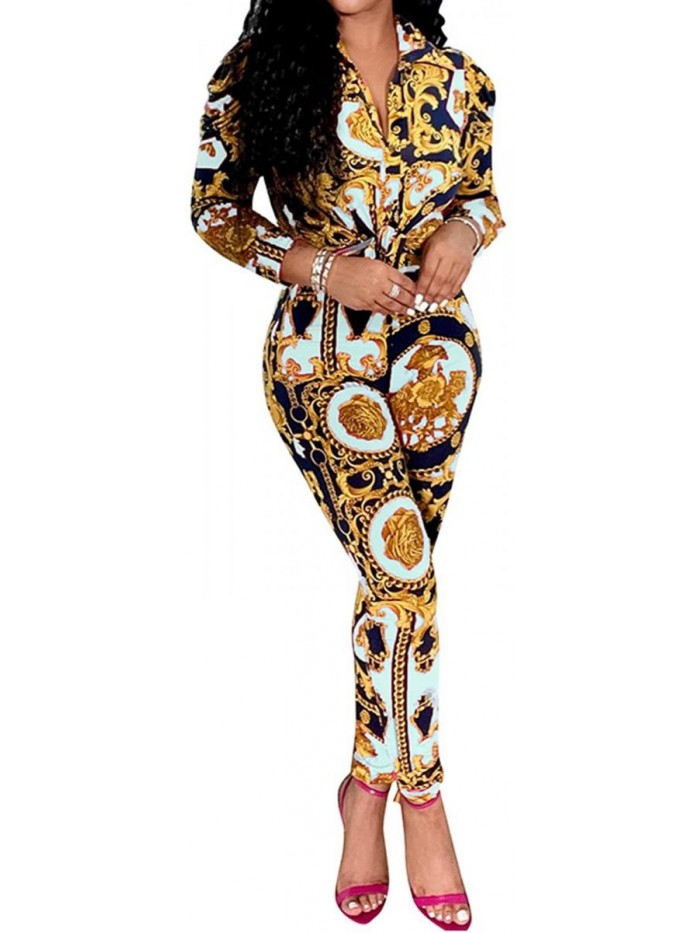 Two Piece Outfits for Women Long Sleeve Top Long Pants Sets Sexy Ladies Clubwear