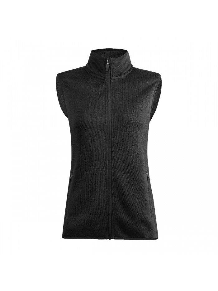 Zip Up Womens Vest with Zipper Pockets Athletic Sweater Fleece Vest Sleeveless Sweater Jacket 