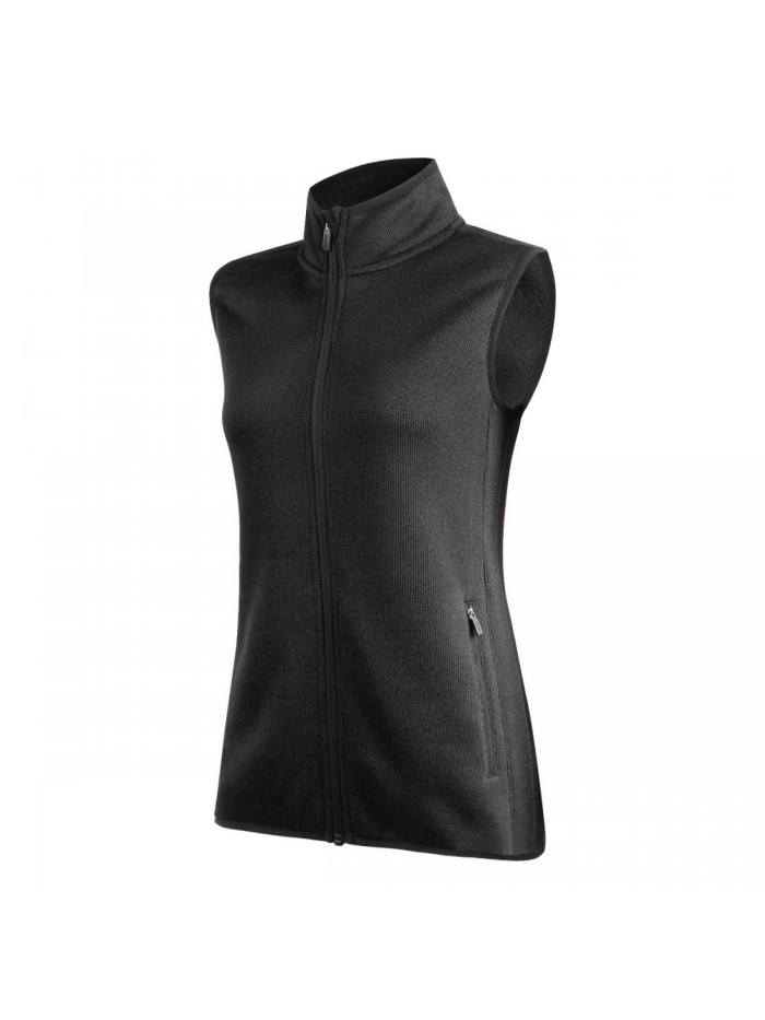 Zip Up Womens Vest with Zipper Pockets Athletic Sweater Fleece Vest Sleeveless Sweater Jacket 