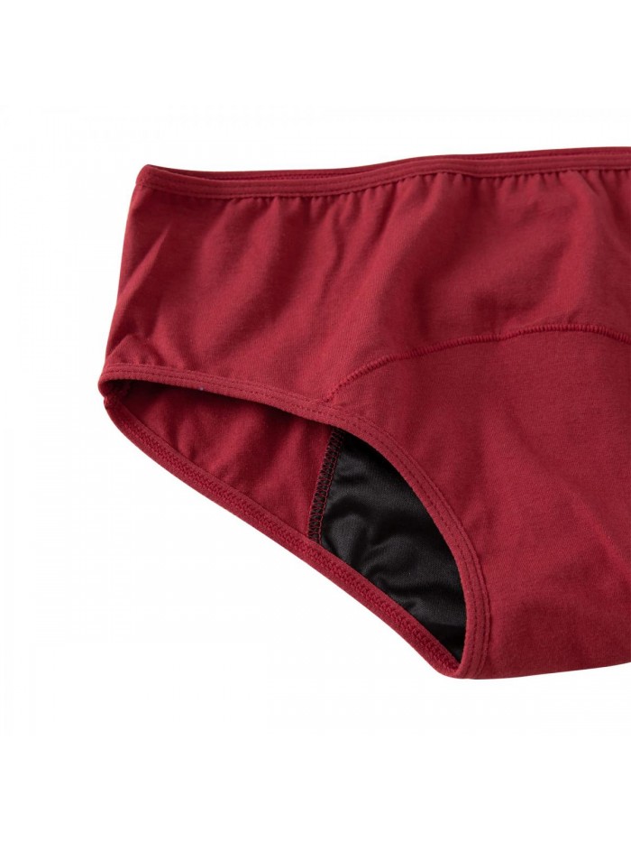 Pack Period Underwear for Women Leakproof Underwear Women Low Waist Cotton Postpartum Ladies Panties Briefs. 