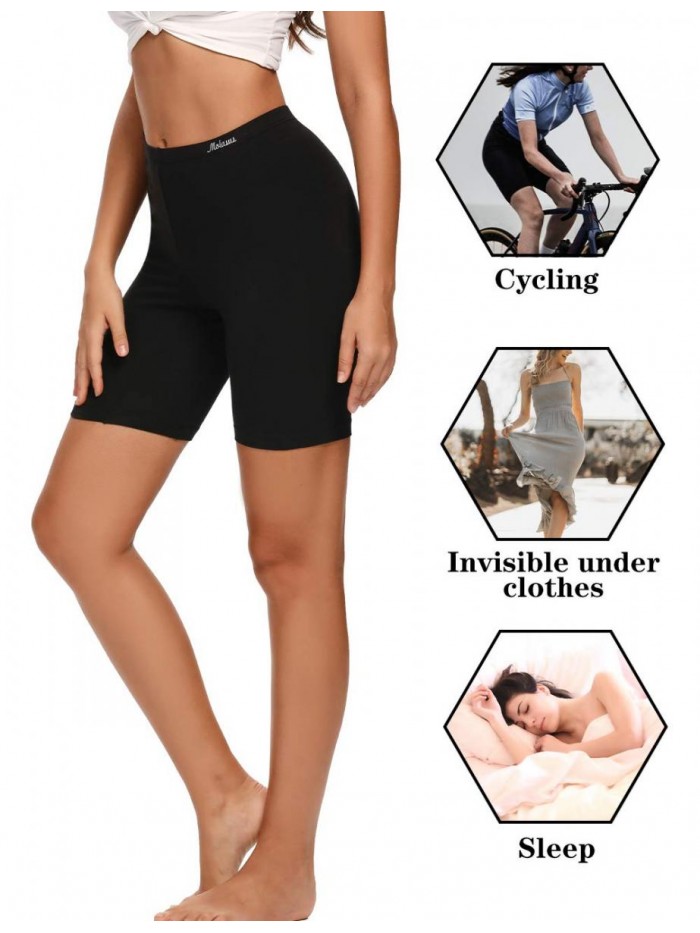 Womens Cotton Boxer Shorts Underwear Anti Chafing Bike Shorts(Regular & Plus Size) 