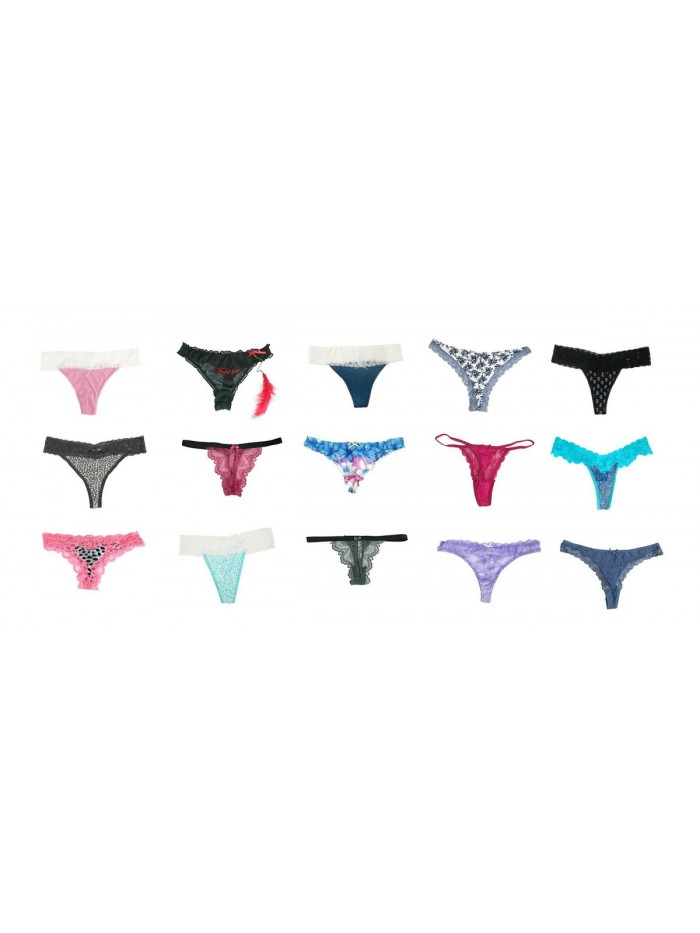Women Variety of Underwear Pack T-Back Thong G-String Panties 