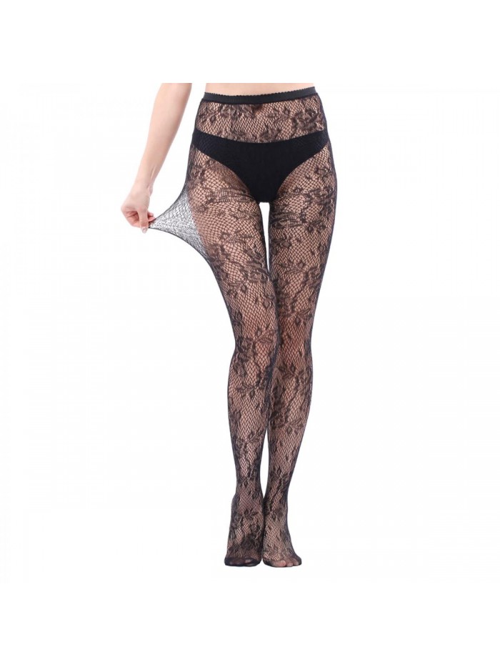 6 Pack Fishnet Stockings Hight Waist Tights Thigh High Pantyhose Plus Size 