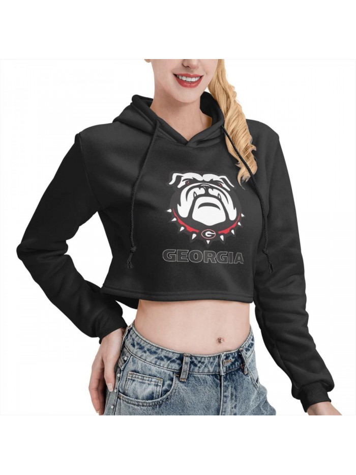bulldogs soft women's hoodie Hoodies Cat Ear custom sweatshirt for School Super Soft 