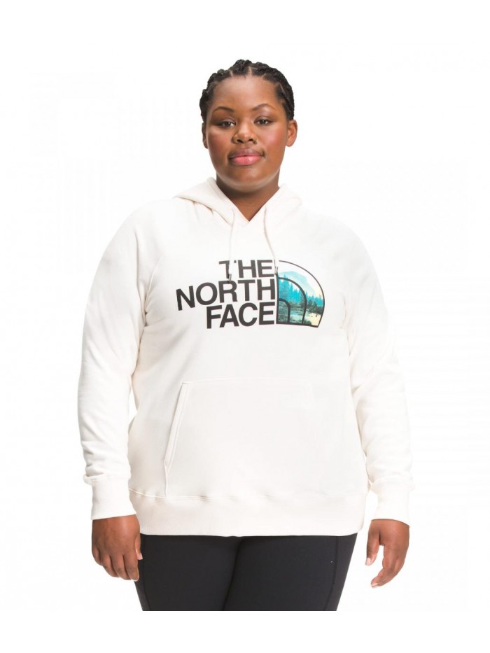 North Face Women's Half Dome Pullover Hoodie Sweatshirt (Standard and Plus Sizes) 