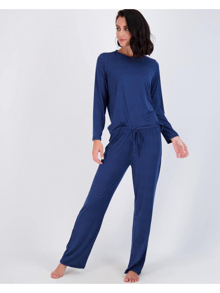 Pack: Women’s Pajama Set Super-Soft Short & Long Sleeve Top With Pants (Available In Plus Size) 